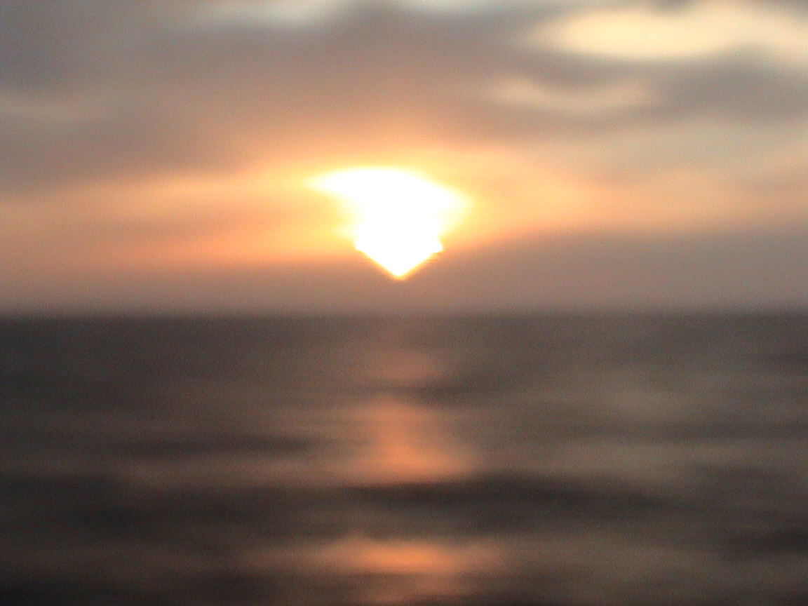 blurred sunset